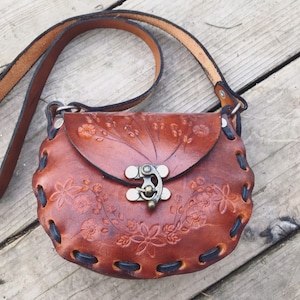Etched Leather Bag