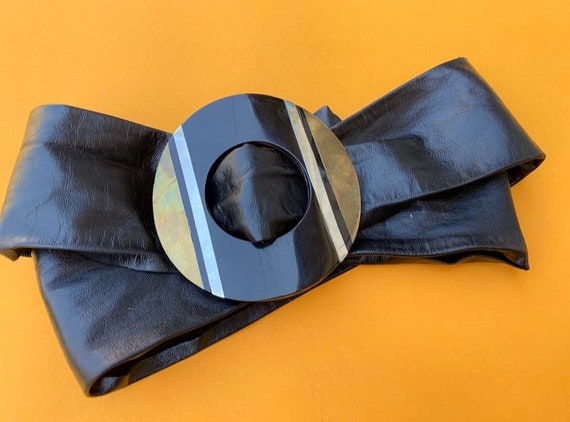 70s Leather belt - image 1