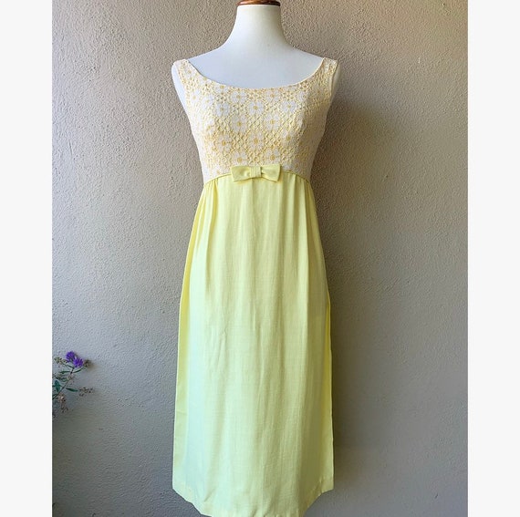 Yellow Bow Dress - image 1