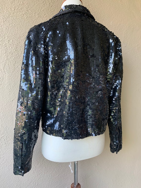 Black Sequin Jacket - image 3