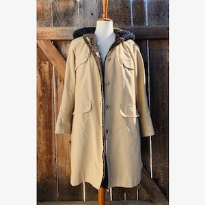 Vintage Beige Winter Coat
