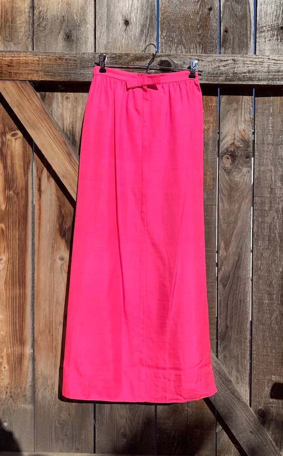 Hot Pink High Waisted Skirt - image 1