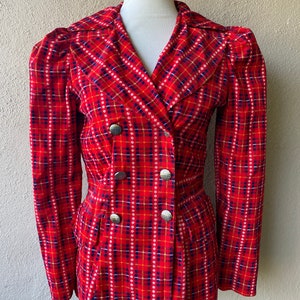 Plaid Corduroy Jacket