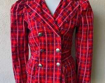 Plaid Corduroy Jacket