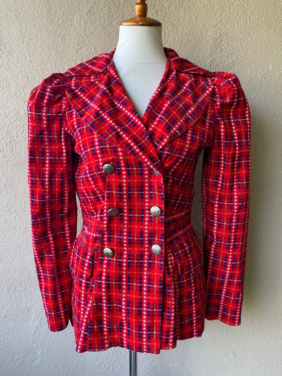 Plaid Corduroy Jacket