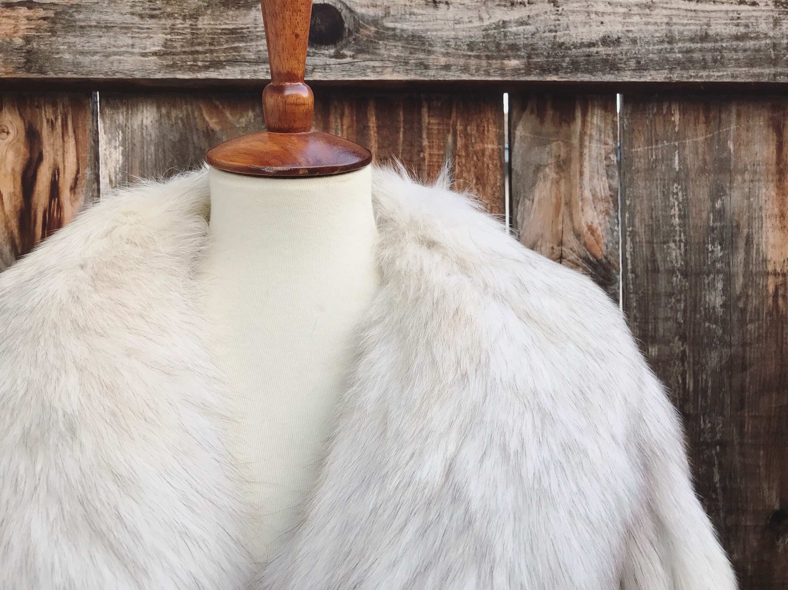 White Fox Fur Coat | Etsy