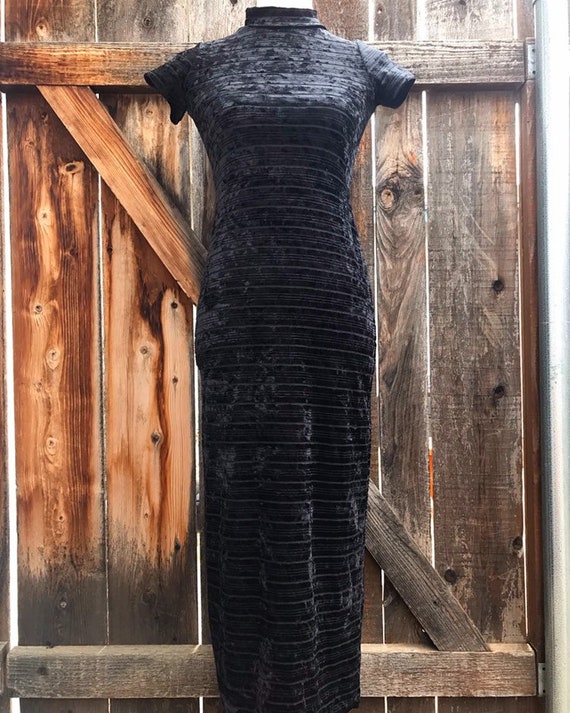 Crushed Velvet Dress