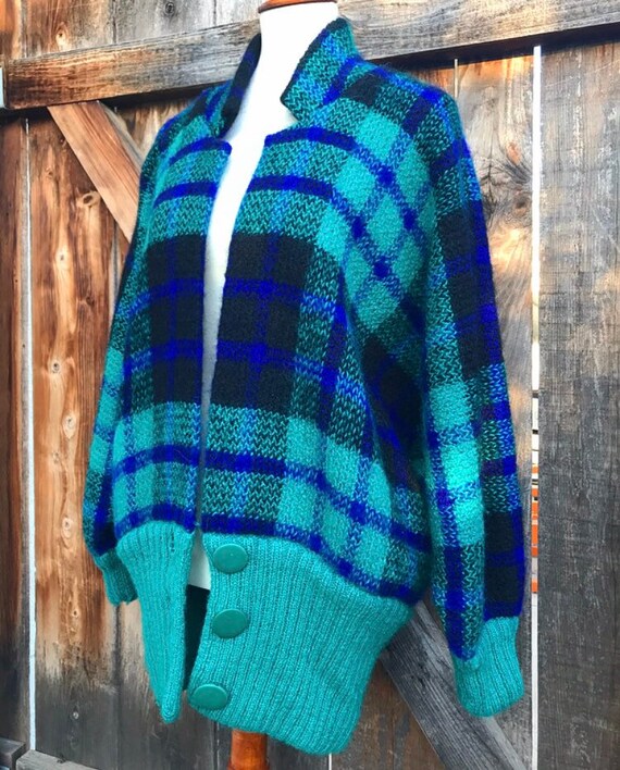 Oversized Plaid Sweater