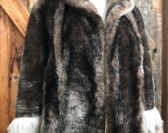 Faux Fur Cape Coat