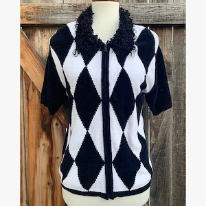 Diamond Sweater Zip Up