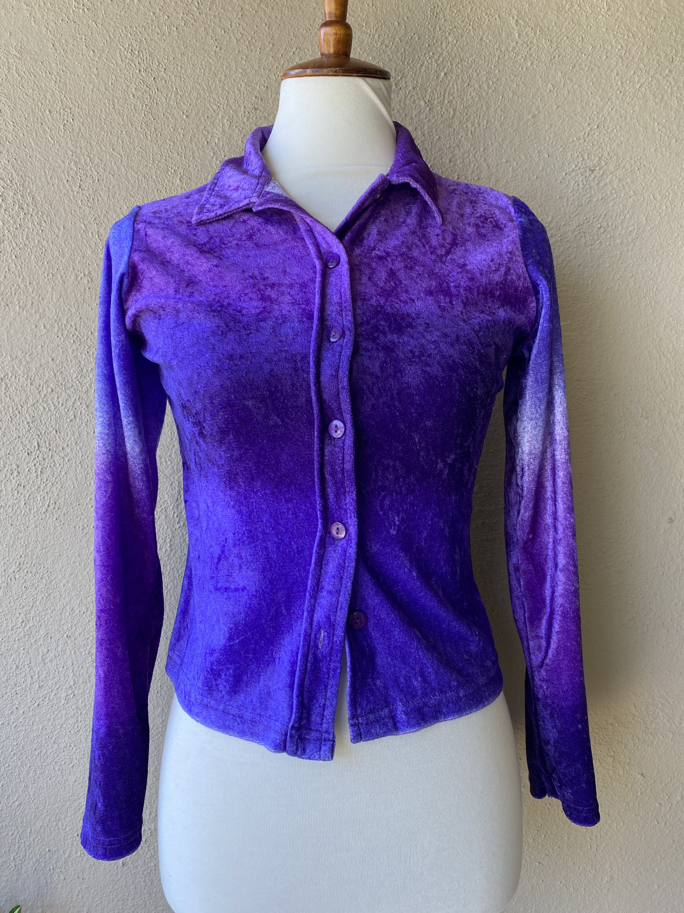 Vintage Tricolor Purple Top - Size S