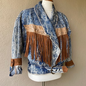 Denim Fringe Jacket image 3