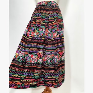 Silk Print Skirt