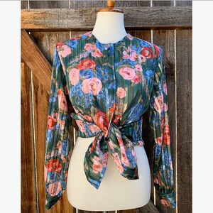 Sheer Floral Blouse
