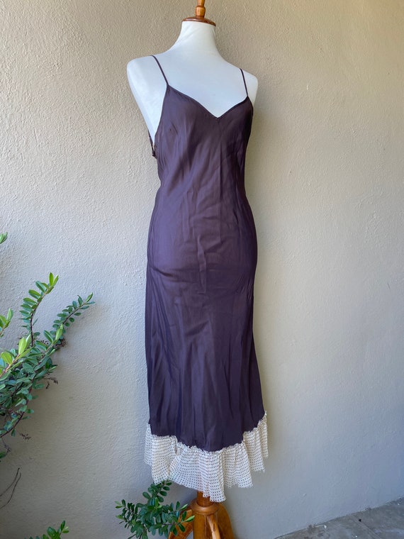 Chocolate Silk Dress - image 2