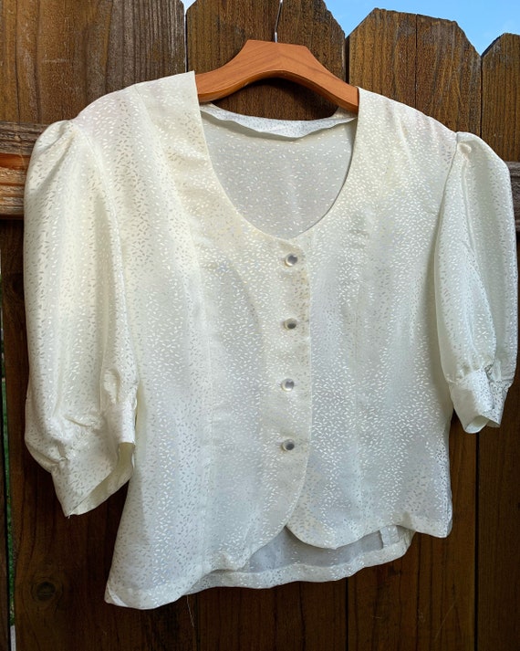 Sweet Puff Sleeve Top - image 1