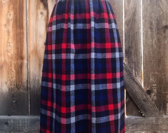 Late 60s Plaid Skirt