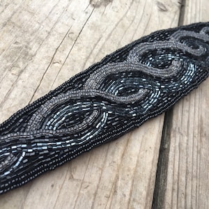 Beaded Tie Belt