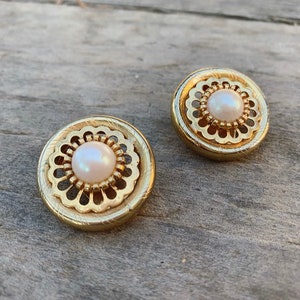 Pearl Flower Earrings