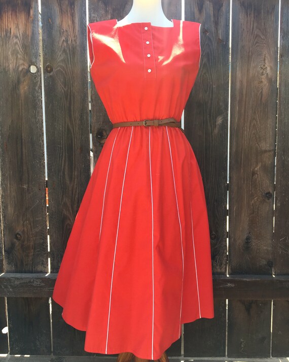 60s red dress