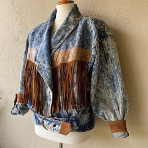 Denim Fringe Jacket image 2