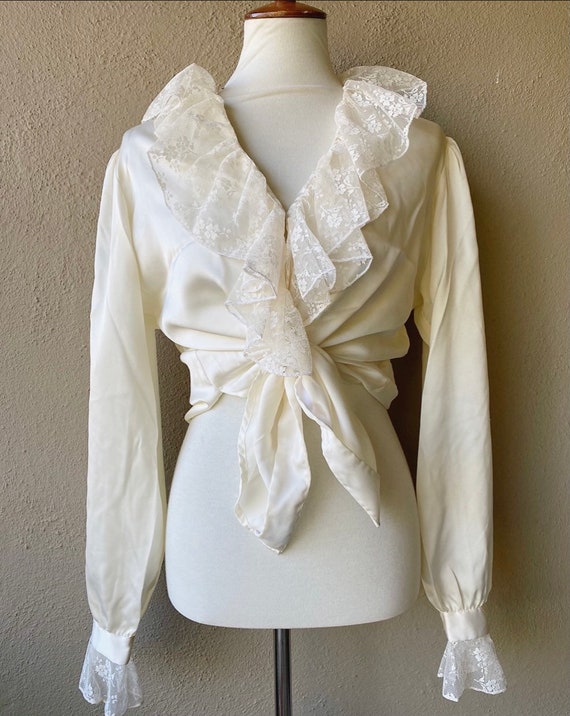 Lace Ruffle Blouse