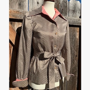 Polkadot Tie Blouse