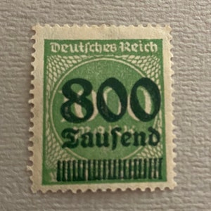 German Empire 1923 - Inflation stamp 800 thousand on 1000 Marks