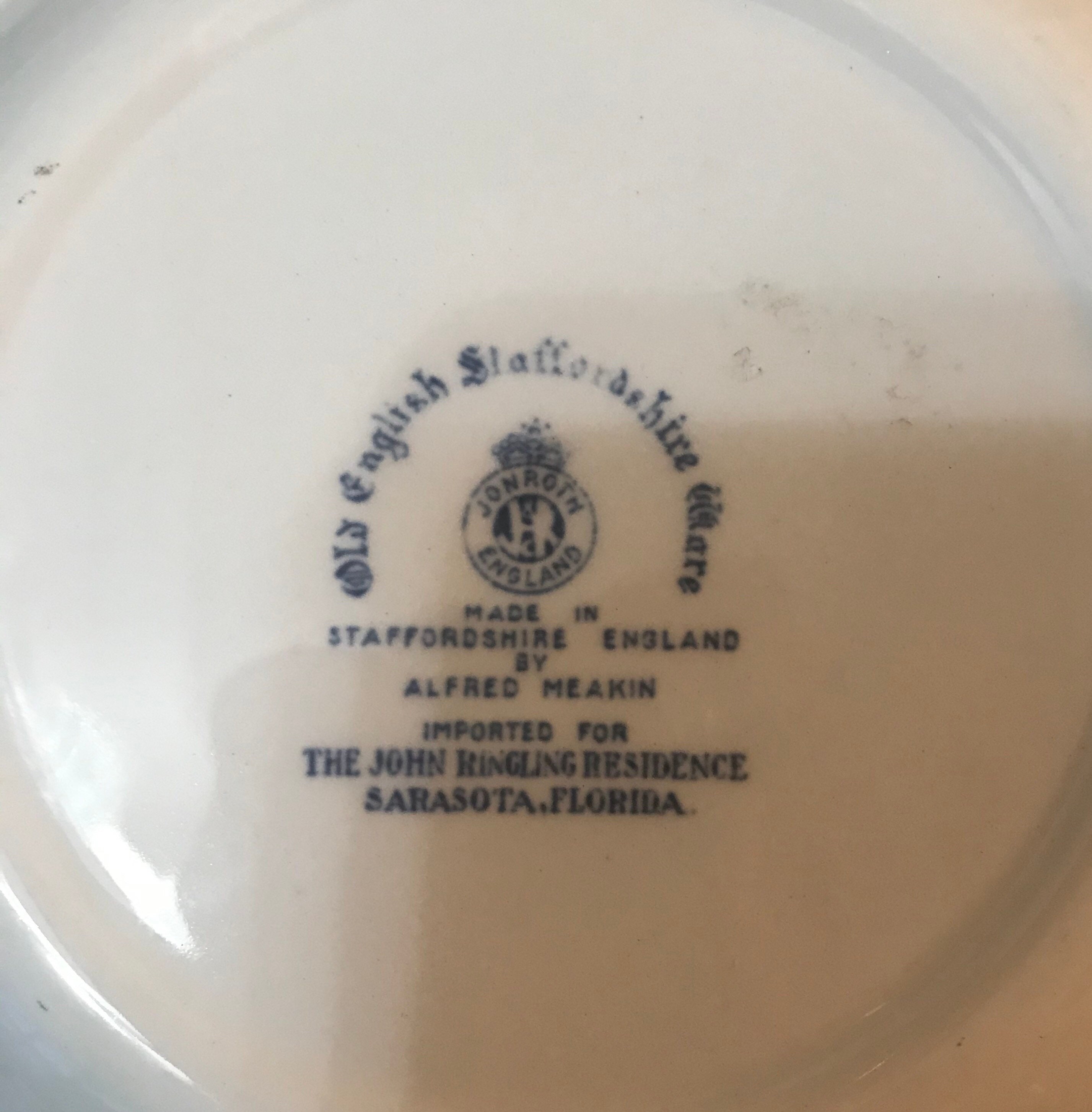 Vintage Old English Staffordshire Ware Plate Etsy