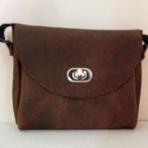 Brown leather bag