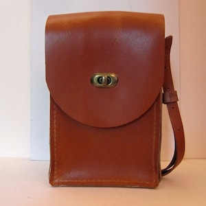 Brown leather bag