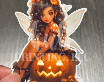 Fairy Halloween Fantasy Whimsical Stickers 5 - Halloween Fairy, Whimsical Fairy