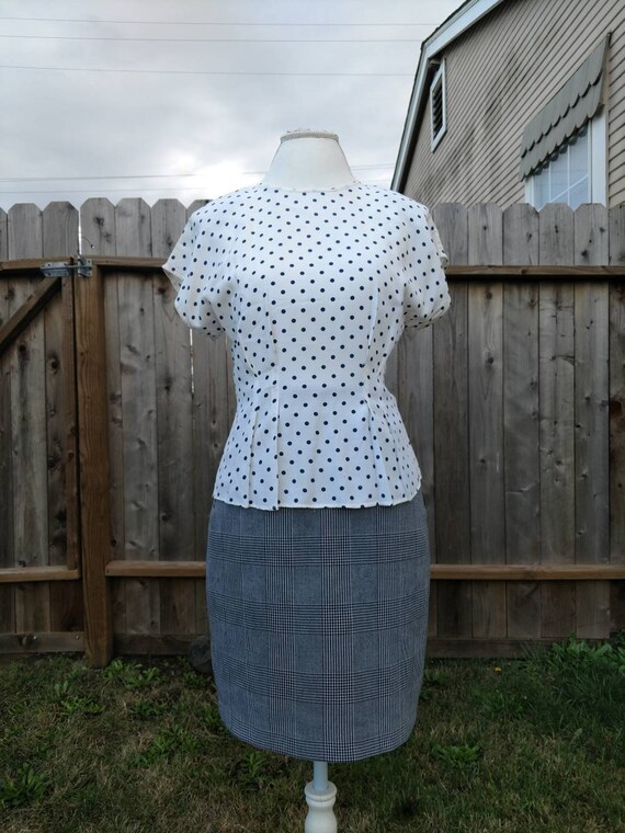 retro polka dot shirt