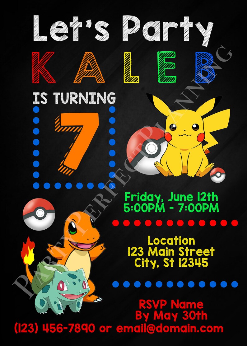 pokemon einladungskarten pokemon einladungskarten