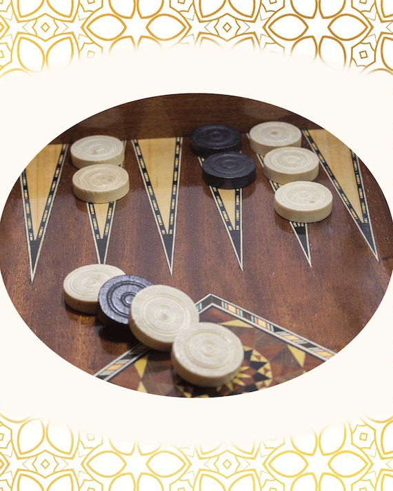 Philos Backgammon stenen groot 35x8mm 30st - Van den Broek Biljarts
