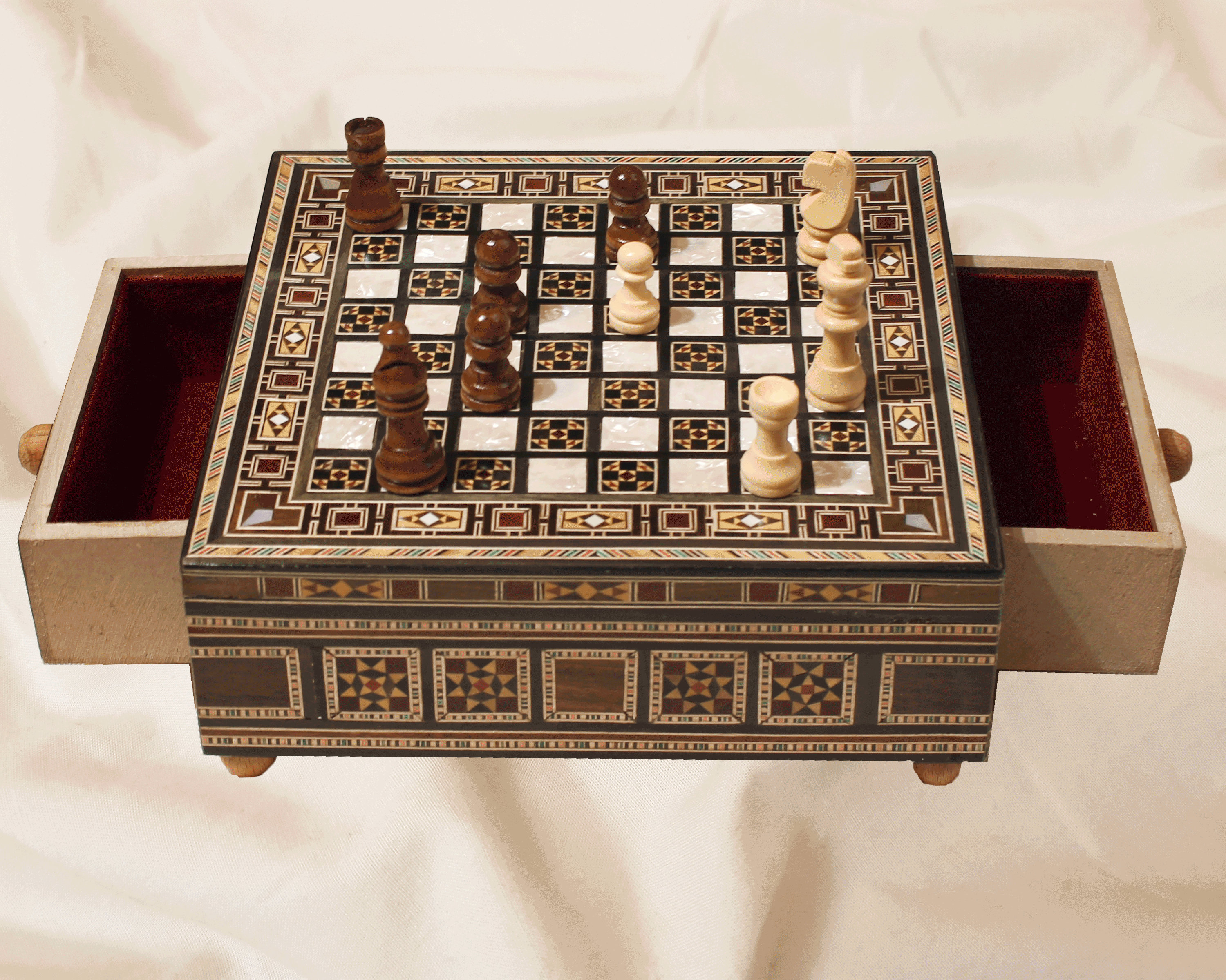 9 Chess BoardBox Included HQ Wooden chess board box Etsy