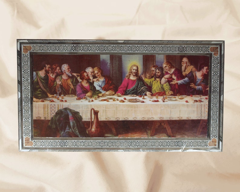 Wall Art Vintage Framed Religious Decor Christmas Gift Etsy