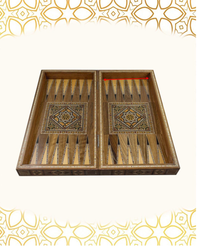 30 Piece Set Backgammon Pieces Mosaic,wood Checkers,Dice Game Pieces,wooden pieces,syria 25 20 or 15 mm CheckersBoard Games pieces 35