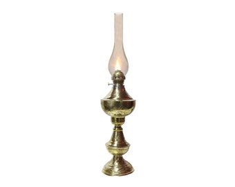 Solid Copper Kerosene Lamp, Oil Lamp, Decorative Copper Wick Lamp, Copper Kerosene Lantern, Handmade Oriental Lamp / Rustic Copper