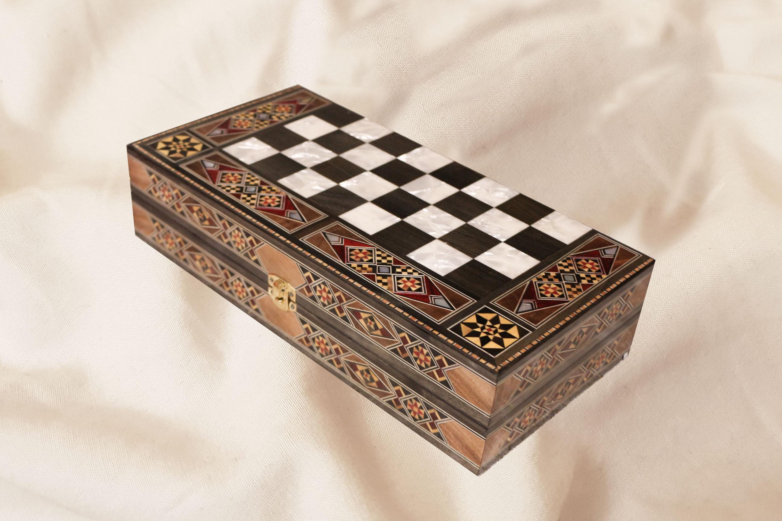 HQ-チェスとバックギャモンセット13インチ（13インチのチェスとバック