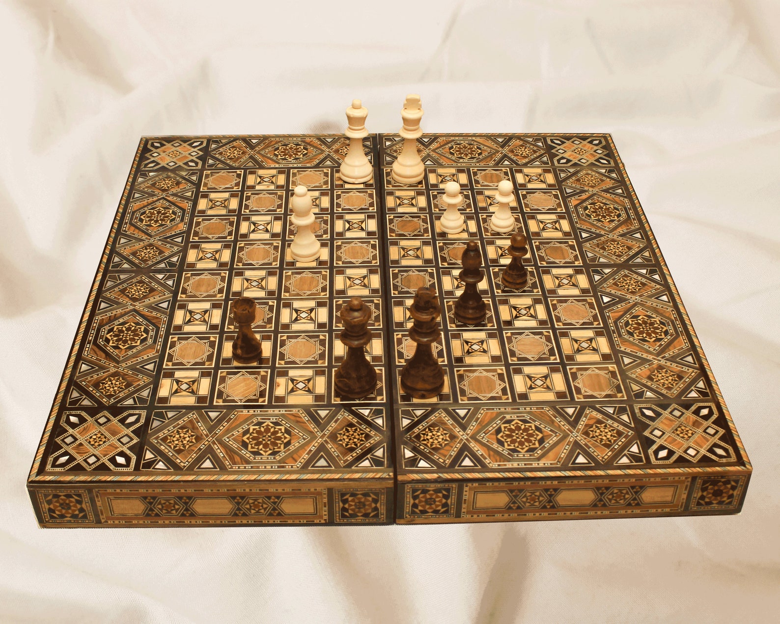 Backgammon and Chess Set Luxurious HQ Included 20 Etsy Canada