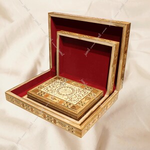 The Quran Box, Wooden Box, Islamic Art, Sweet Box, Book Box, Storage ...