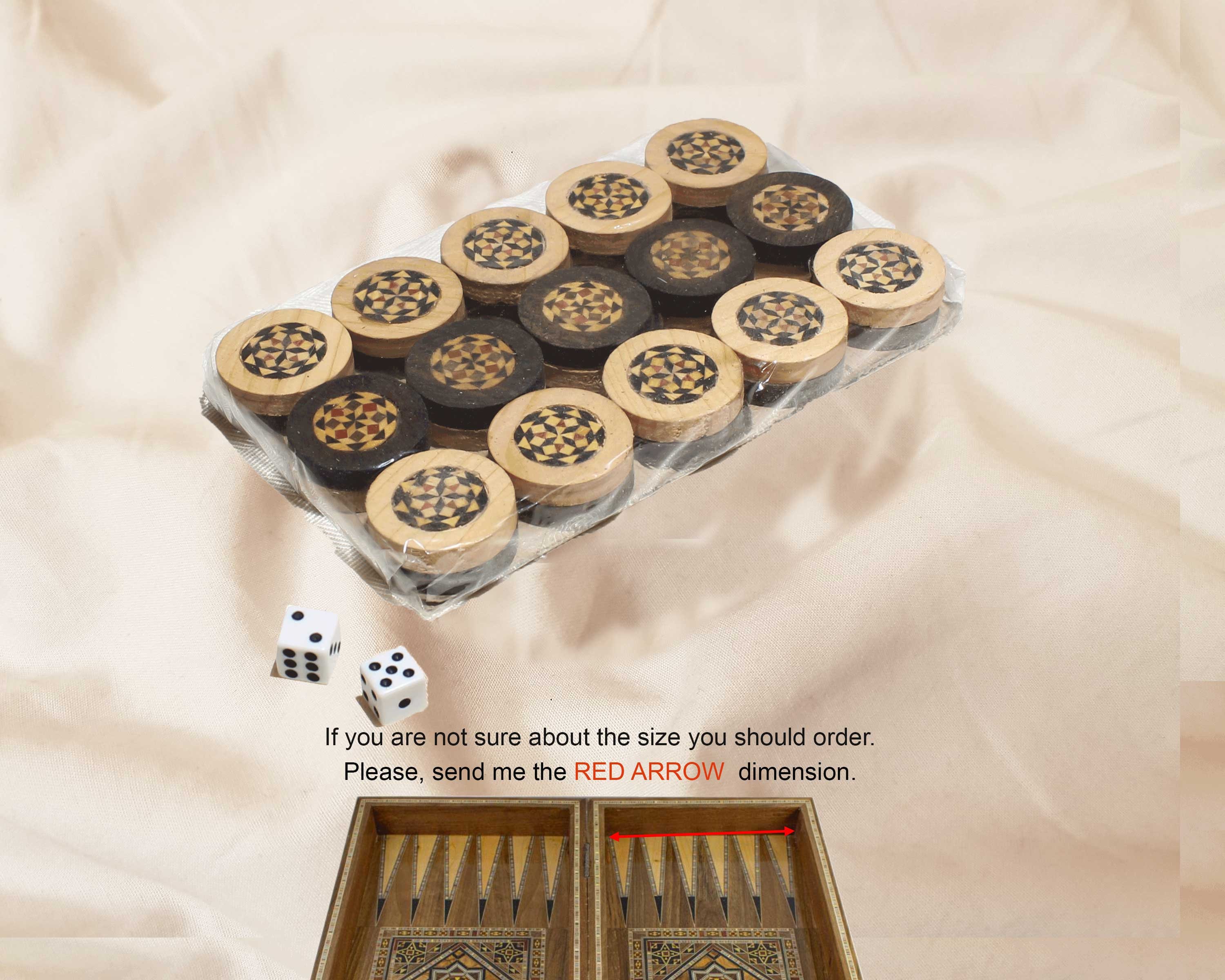 30 Piece Set, 35, 25, 20 or 15 mm Checkers / Board Games pieces, Backgammon Pieces, checkers game, wood Checkers, Dice Game Pieces, wooden
