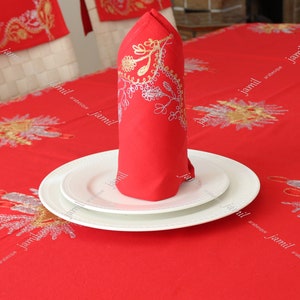 Tablecloths, Organza Table cloths embroidery, Rectangle table cover with 8 napkins, Size 76"x 60".With Blonde Silk threads, Aghabani, gift.