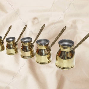 Classic Old style coffee pot isolated, uniquely coffee pots, copper coffee pot