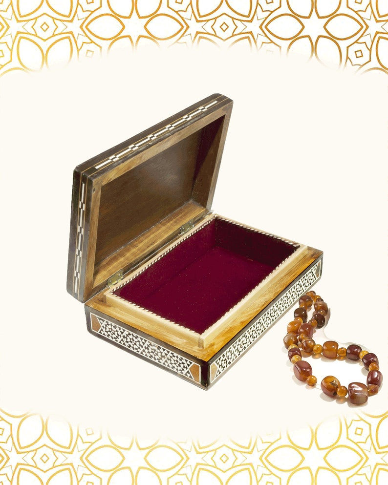 Jewelry Box medium Box,Mosaic box,Handmade box,wooden box,mother of pearl inlay gift wedding gift Sweet Box velvet lined Chocolate box
