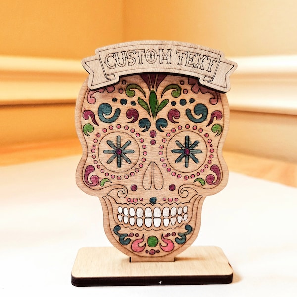 Sugar Skull (Set of 2) skull for painting, skull, day of the death, personalized skull, DIY skull, altar de muertos