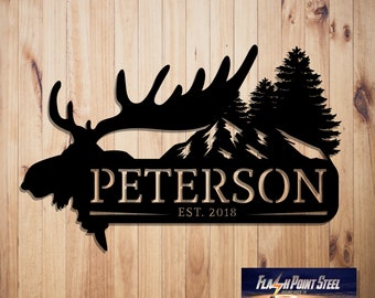 Elk Antler Monogram Etsy