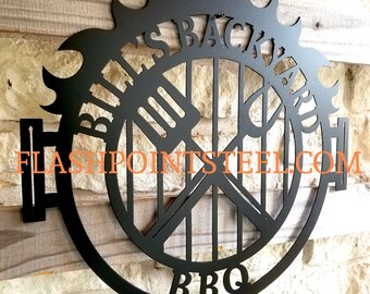PERSONALISED BBQ SIGN BARBECUE SIGN OWN WORDING PLAQUE FUNNY GIFTS FOR MEN BARBY