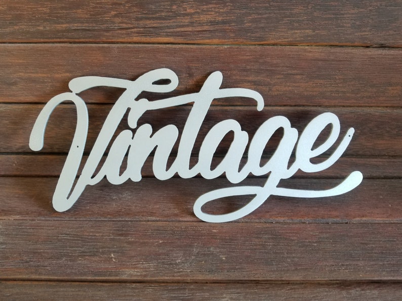 Metal Vintage Sign Word Metal Sign Letters Sign Steel Home Etsy